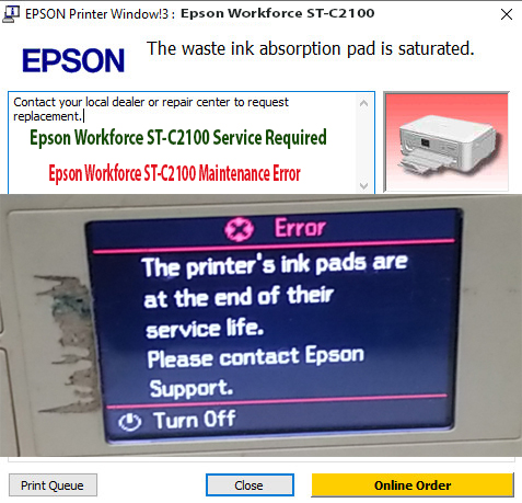 Reset Epson Workforce ST-C2100 Step 1